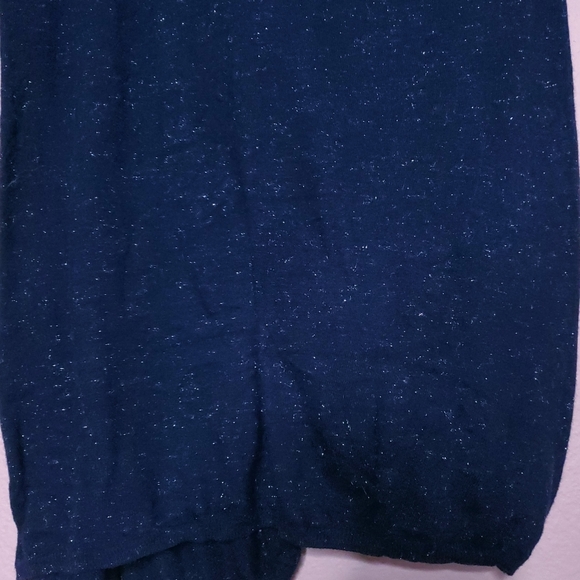 Naf Naf Paris Metallic Sparkle Navy Cardigan - Picture 13 of 15